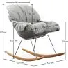 Gestoffeerde schommelstoel - Scandinavisch design - Ruma image 7