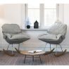 Gestoffeerde schommelstoel - Scandinavisch design - Ruma image 7