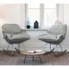 Gestoffeerde schommelstoel - Scandinavisch design - Ruma image 7