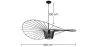 Plafondlamp - Hanglamp Design Pamela - 100cm - Verticaal image 7