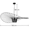Plafondlamp - Hanglamp Design Pamela - 100cm - Verticaal image 7