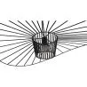 Plafondlamp - Hanglamp Design Pamela - 100cm - Verticaal image 7
