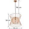 Retro plafondlamp - Design hanglamp - Lia image 7