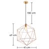 Plafondlamp - Vintage Design Hanglamp - Lara image 7