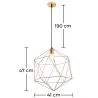 Plafondlamp - Vintage Design Hanglamp - Lara image 7