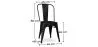 Pack Eettafel - Industrieel Ontwerp 150cm + Set van 6 Eetkamerstoelen - Industrieel Ontwerp - Hairpin Stylix image 7