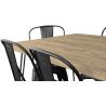 Pack Eettafel - Industrieel Ontwerp 150cm + Set van 6 Eetkamerstoelen - Industrieel Ontwerp - Hairpin Stylix image 7