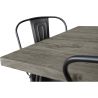 Industrieel ontwerp eettafel 120cm + set van 4 eetkamerstoelen - Industrieel ontwerp - Hairpin Stylix image 7