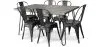 Pack Eettafel - Industrieel Ontwerp 150cm + Set van 6 Eetkamerstoelen - Industrieel Ontwerp - Hairpin Stylix image 7