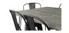 Pack Eettafel - Industrieel Ontwerp 150cm + Set van 6 Eetkamerstoelen - Industrieel Ontwerp - Hairpin Stylix image 7