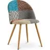 Eetkamerstoel - bekleed met patchwork - Scandinavische stijl - Patty image 7