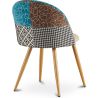 Eetkamerstoel - bekleed met patchwork - Scandinavische stijl - Patty image 7