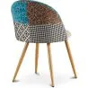 Eetkamerstoel - bekleed met patchwork - Scandinavische stijl - Patty image 7
