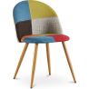 Eetkamerstoel - bekleed met patchwork - Scandinavische stijl - Simona image 7