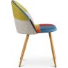 Eetkamerstoel - bekleed met patchwork - Scandinavische stijl - Simona image 7