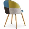Eetkamerstoel - bekleed met patchwork - Scandinavische stijl - Simona image 7