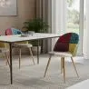 Eetkamerstoel - bekleed met patchwork - Scandinavische stijl - Ray image 7