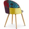 Eetkamerstoel - bekleed met patchwork - Scandinavische stijl - Ray image 7