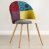 Eetkamerstoel - bekleed met patchwork - Scandinavische stijl - Ray image 7