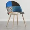 Eetkamerstoel - bekleed met patchwork - Scandinavische stijl - Evelyne image 7