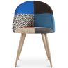 Eetkamerstoel - bekleed met patchwork - Scandinavische stijl - Evelyne image 7
