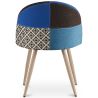 Eetkamerstoel - bekleed met patchwork - Scandinavische stijl - Evelyne image 7