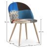 Eetkamerstoel - bekleed met patchwork - Scandinavische stijl - Evelyne image 7