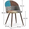 Eetkamerstoel - bekleed met patchwork - Scandinavische stijl - Patty image 7