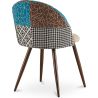 Eetkamerstoel - bekleed met patchwork - Scandinavische stijl - Patty image 7