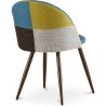 Eetkamerstoel - bekleed met patchwork - Scandinavische stijl - Simona image 7