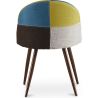 Eetkamerstoel - bekleed met patchwork - Scandinavische stijl - Simona image 7