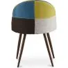 Eetkamerstoel - bekleed met patchwork - Scandinavische stijl - Simona image 7