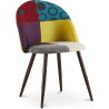 Eetkamerstoel - bekleed met patchwork - Scandinavische stijl - Ray image 7