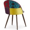 Eetkamerstoel - bekleed met patchwork - Scandinavische stijl - Ray image 7
