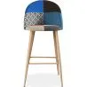 Patchwork beklede kruk - Scandinavische stijl - Evelyne image 7