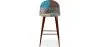 Patchwork beklede kruk - Scandinavische stijl - Patty image 7