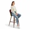 Patchwork beklede kruk - Scandinavische stijl - Ray image 7