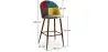 Patchwork beklede kruk - Scandinavische stijl - Ray image 7
