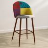 Patchwork beklede kruk - Scandinavische stijl - Ray image 7