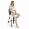 Patchwork beklede kruk - Scandinavische stijl - Zwart en Wit - Evelyne image 7