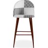 Patchwork beklede kruk - Scandinavische stijl - Zwart en Wit - Evelyne image 7