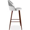 Patchwork beklede kruk - Scandinavische stijl - Zwart en Wit - Evelyne image 7