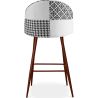 Patchwork beklede kruk - Scandinavische stijl - Zwart en Wit - Evelyne image 7