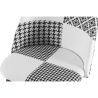 Patchwork beklede kruk - Scandinavische stijl - Zwart en Wit - Evelyne image 7