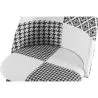 Patchwork beklede kruk - Scandinavische stijl - Zwart en Wit - Evelyne image 7
