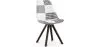 Silla de Comedor - Tapizada en Patchwork - Blanco y Negro - Denisse  image 7