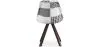 Silla de Comedor - Tapizada en Patchwork - Blanco y Negro - Denisse  image 7