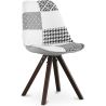 Silla de Comedor - Tapizada en Patchwork - Blanco y Negro - Denisse  image 7