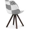 Silla de Comedor - Tapizada en Patchwork - Blanco y Negro - Denisse  image 7
