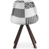 Silla de Comedor - Tapizada en Patchwork - Blanco y Negro - Denisse  image 7